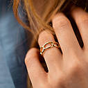 Кільце "Ціпочка" в жовтому золоті к07531 Zipexpert ZIPEXPERT, фото 4