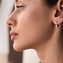 Золоті сережки "Love" з фіанітами з07605 Zipexpert ZIPEXPERT, фото 5