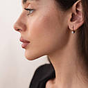 Золоті сережки "Love" з фіанітами з07605 Zipexpert ZIPEXPERT, фото 6