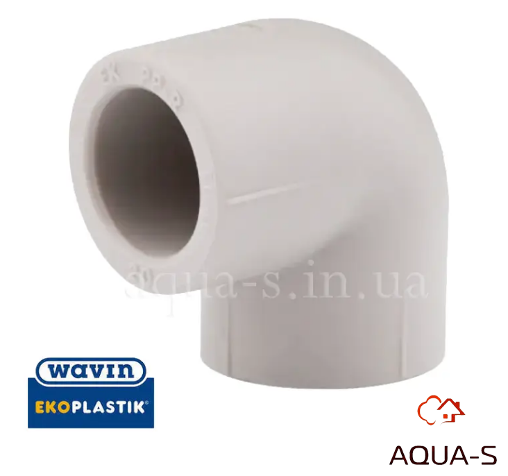 Косинець Wavin Ekoplastik PP-RCT DN 110 90° для з'єднання труб (Чехія) SKO11090RCT, фото 1