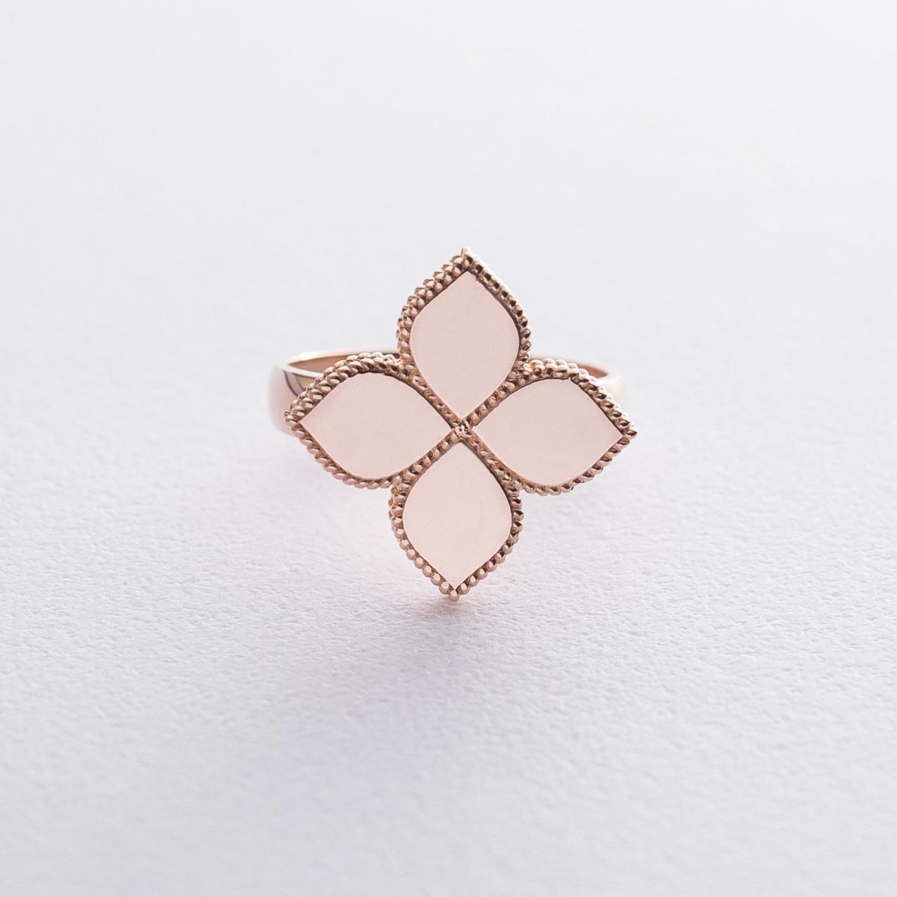 Золоте кільце "Клевер" к06371 Zipexpert ZIPEXPERT, фото 1