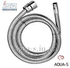 Шланг кухонний ISA DN 1/2"хМ15мм. (1,5 м.) хром подвійна обплетення (Італія) 61800