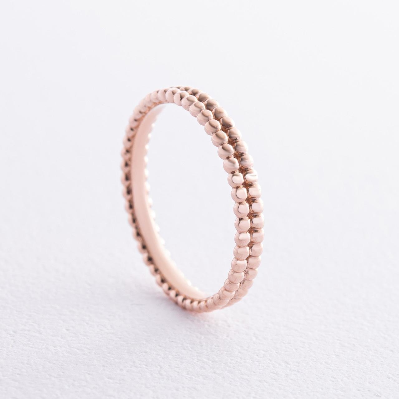 Кільце "Шаріки" в червоному золоті к07528 Zipexpert ZIPEXPERT, фото 1