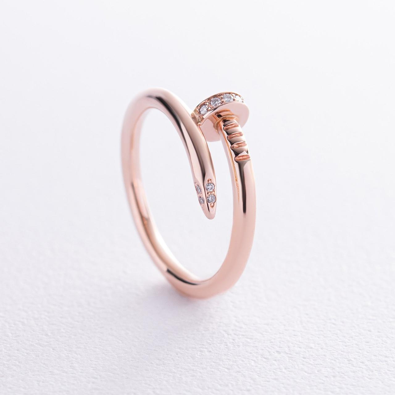 Кільце "Гізди" з діамантами (червоне
золото) кб0474м Zipexpert ZIPEXPERT, фото 1