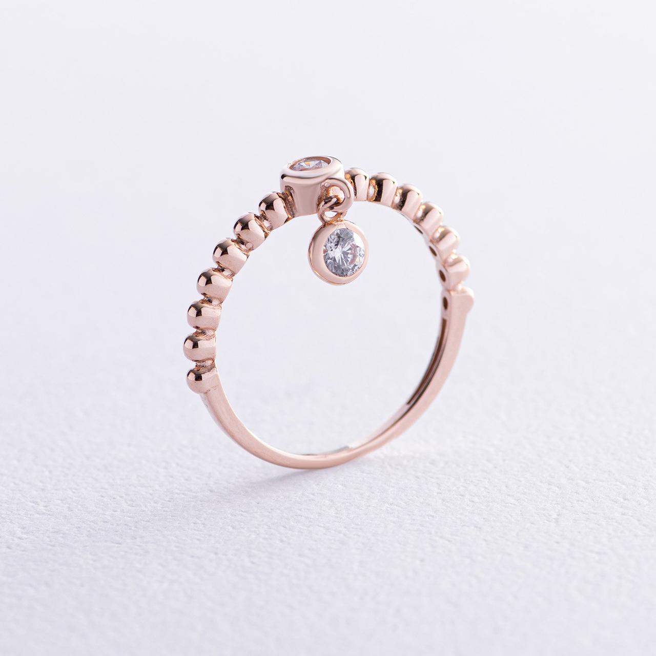 Золоте кільце з фіанітами к07050 Zipexpert ZIPEXPERT, фото 1