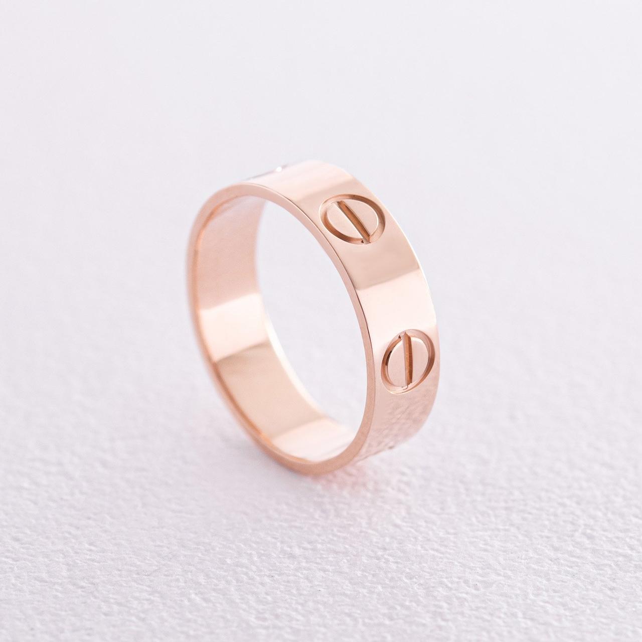 Кільце "Love" в червоному золоті к07145 Zipexpert ZIPEXPERT, фото 1