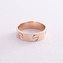 Кільце "Love" в червоному золоті к07145 Zipexpert ZIPEXPERT, фото 3