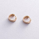 Сережки — кільця в жовтому золоті с08378 Zipexpert ZIPEXPERT, фото 4