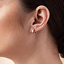 Сережки — кільця в жовтому золоті с08378 Zipexpert ZIPEXPERT, фото 5