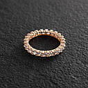 Кільце з доріжком каменів у червоному золоті
к07200 Zipexpert ZIPEXPERT, фото 3