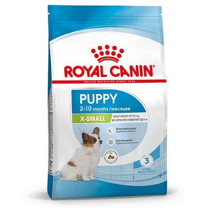 Royal Canin X-Small Puppy Сухий корм для мініатюрних цуценят віком від 2 до 12 місяців 1.5кг, фото 1