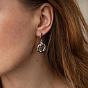 Сережки "Дакота" у білому золоті с08113 Zipexpert ZIPEXPERT, фото 4