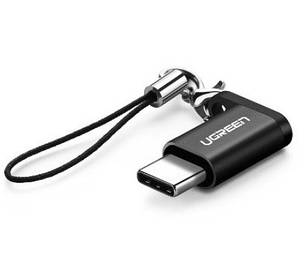 Адаптер UGREEN US157 USB-C 3.1 Micro USB Adapter Чорний, фото 1