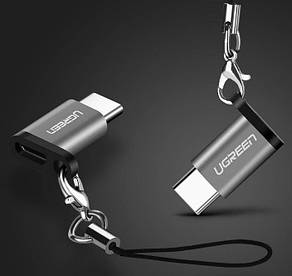 Адаптер UGREEN US157 USB-C 3.1 Micro USB Adapter Чорний, фото 4
