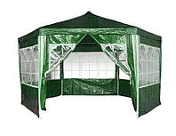 Садовый павильон 2x2x2 м Летний шатер для дачи / Торговый павильон с окнами