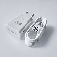 Зарядное устройство Samsung 15w (EP-TA20EBE) цвет Белый с кабелем