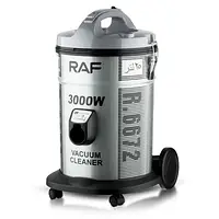 Профессиональный пылесос большой емкости для влажной и сухой уборки RAF R.6672 Серый