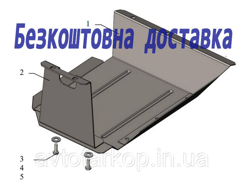 Захист паливного бака Suzuki Jimny JB (2005-2018) (Захист паливного бака Пижо Лантрек) Кольчуга, фото 1
