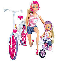 Кукольный набор кукла Simba Штеффи и Эви Прогулка на велосипедах (5733045) Б0171-0
