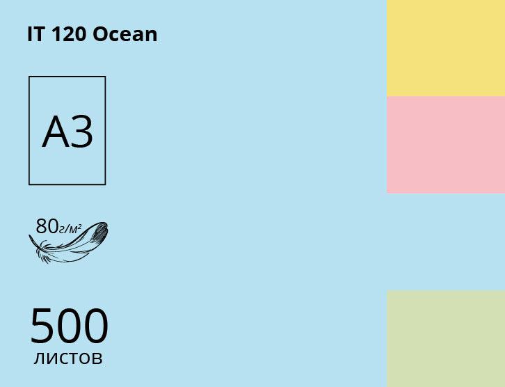 Папір А3 SINAR SPECTRA COLOR 80 г/м2 пастель Ocean 120 світло-блакитний (500 аркушів) 16.4428