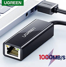 Перехідник to Ethernet Ugreen US236 USB Type-C to 10/100/1000Mbps Ethernet Adapter, фото 5