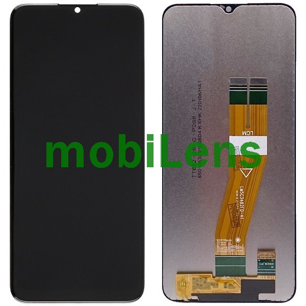 Samsung A037F, *жовтий шлейф, Galaxy A03S, LM5C3482F0-A1 Дисплей+тачскрин чорний Original *PRC