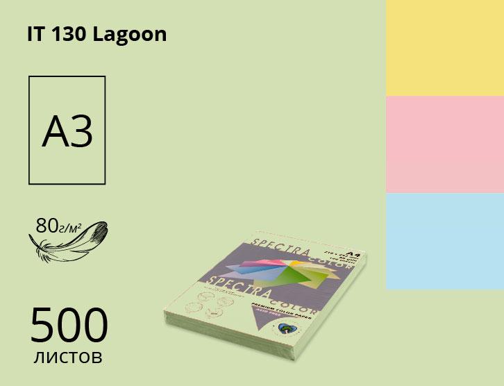 Папір А3 SINAR SPECTRA COLOR 80 г/м пастель Lagoon 130 зелений (500 аркушів) 16.4430
