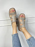 Босоніжки шкіряні 11018-3 бежеві, фото 2