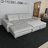 Шкіряний кутовий диван розкладний, фото 6