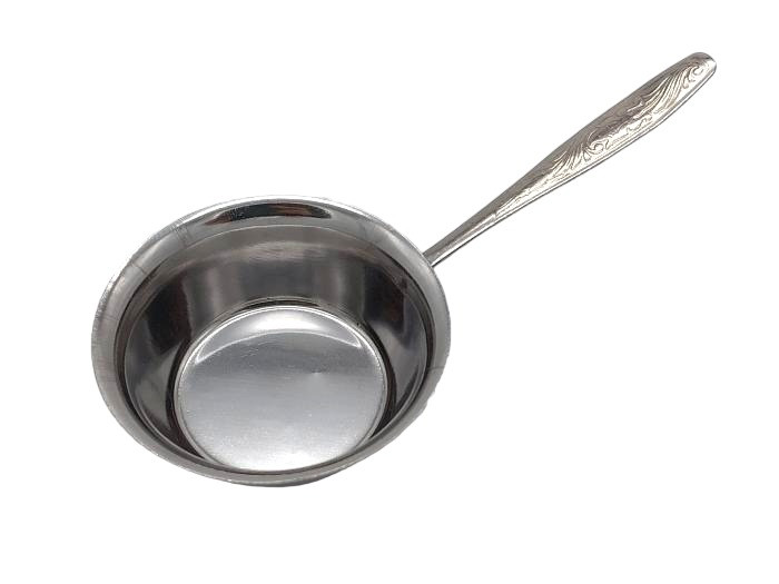 Кокотниця для жульєну нержавійка Порційна форма для запікання Барвінок L 16 cm D 8 cm H 3 cm 100 мл