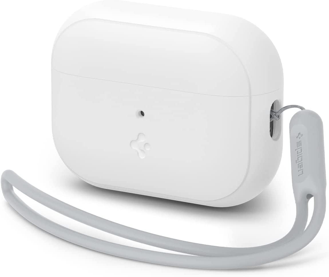 Чохол Spigen для Apple AirPods Pro 2 — Silicone Fit, White/Gray (ACS05811)