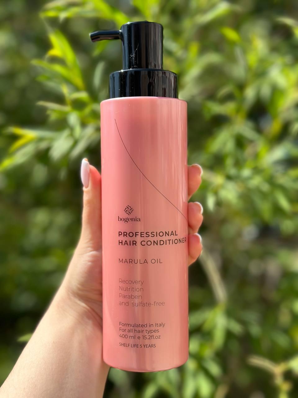 Кондиціонер для волосся з олією марули Bogenia, 400мл, фото 1