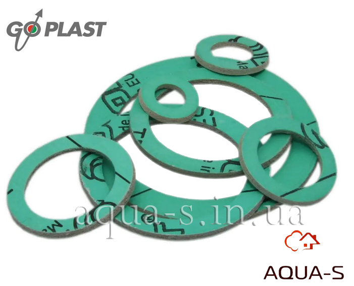 Прокладка фіброва безасистова Go Plast D 3/4" зелена (Італія) 2000GUAR04