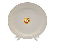 Блюдо керамическое круглое большое Тарелка обеденная мелкая для вторых блюд 6 штук в упаковке D 25 cm