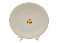 Блюдо керамическое круглое большое Тарелка обеденная мелкая для вторых блюд 4 штуки в упаковке D 27 cm
