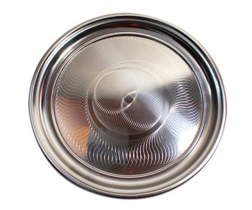 Піднос із нержавіючої сталі круглий 32,5 см Helios 7891, фото 1
