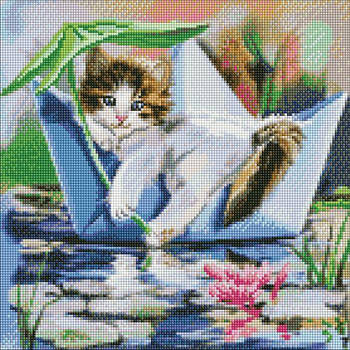 Алмазна мозаїка Релакс влітку 40х40 на підрамнику Ідейка (AMO7480)