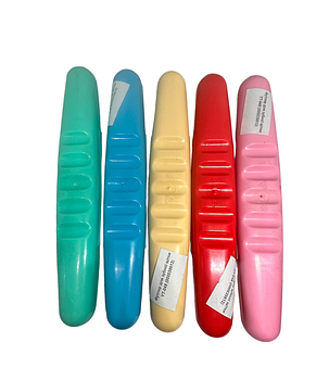 Футляр для зубної щітки, дорожній, 5 шт., різнобарвні (KG-8870)