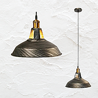 Люстра подвес светильник в стиле Loft цвет Черный + Серебро Diasha 6857-310-BK-SV