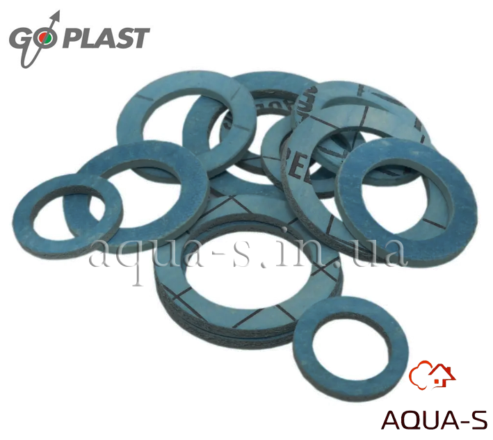 Прокладка газова плоска Go Plast FA.OM D 1/2" синя (Італія) 2000FOM002