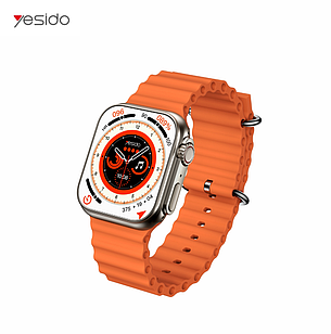 Смарт-годинник із сенсорним IPS-екраном 1,96" електронний з магнітною зарядкою Yesido IO19 Orange