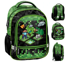 Рюкзак портфель шкільний Майнкрафт набір 3в1 Paso, фото 2