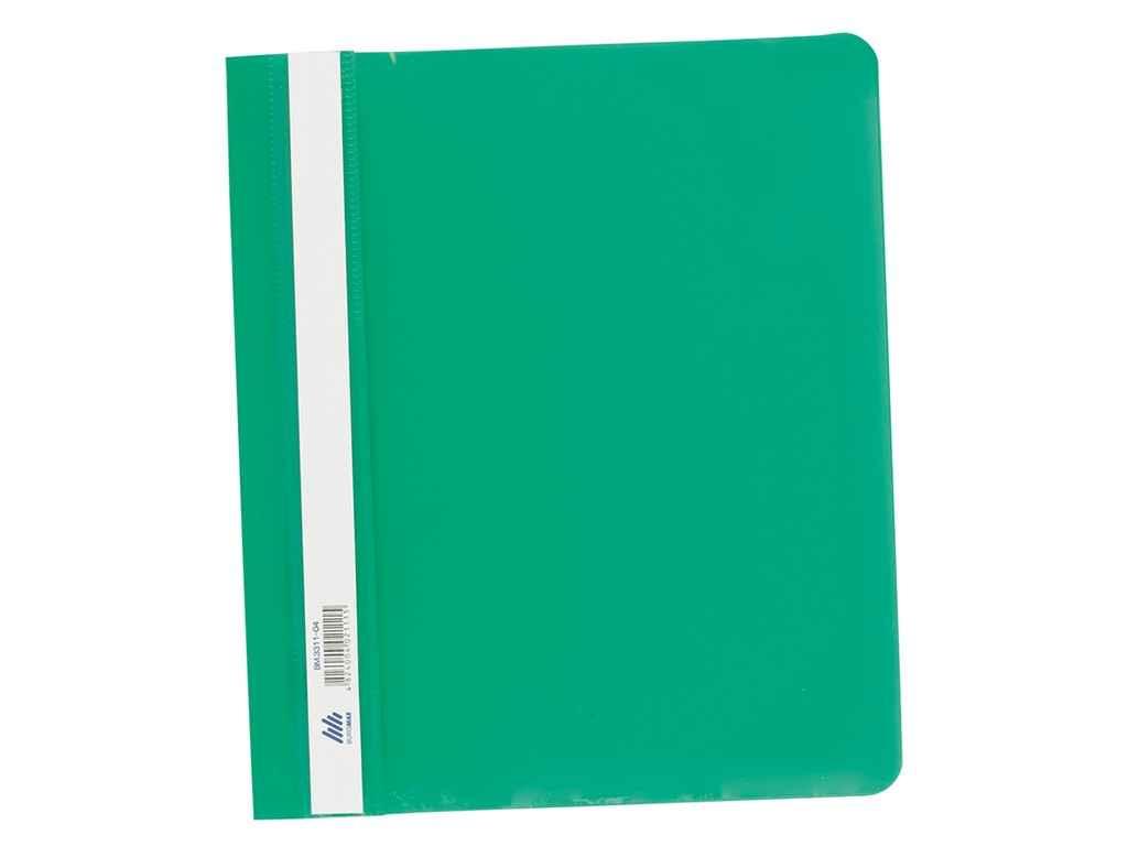 Швидкозшивач пластиковий А5, PP, зелений ТМ BUROMAX BP, фото 1