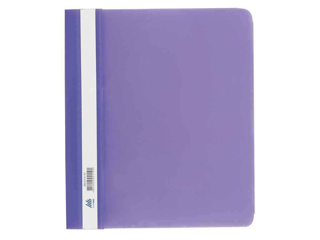 Швидкозшивач пластик. А5, PP, фіолетовий (12шт/уп) ТМ BUROMAX, фото 1
