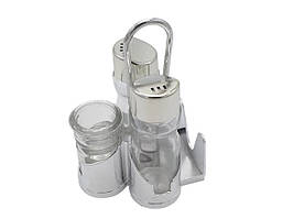 Набір для спецій пластик сіль перець серветниця зубочистка Набір спецовниць скло 4 предмети