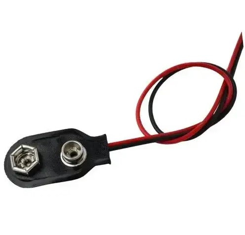 ?ніздо під крону 9V з кабелем, T-тип з роз'ємом 5,5*2,1 мм