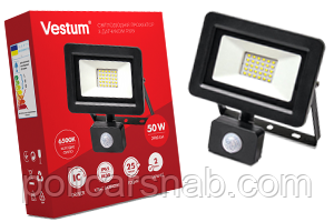 Led прожектор vestum 50 Вт світлодіодний з датчиком руху та освітленості (день - ніч), захищений вуличний ліхтар для зовнішнього освітлення з вбудованим IC драйвером, фасадний світильник, колір - чорний Led прожектор vestum 50 Вт світлодіодний з датчиком руху та освітленості (день - ніч), захищений вуличний ліхтар для зовнішнього освітлення з вбудованим IC драйвером, фасадний світильник, колір - чорний