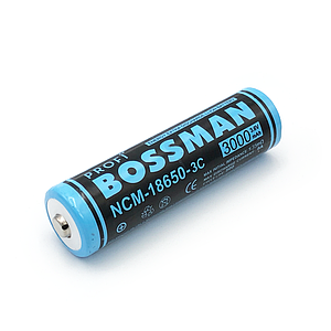 Акумулятор Li-Ion NCM18650-3C Bossman 3000mAh (3.7v)