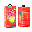 Акустика HOCO pulsating colorful luminous HC8 |4Hours, BT5.0, TWS, 360° Sound, AUX, FM, TF, USB|, фото 4