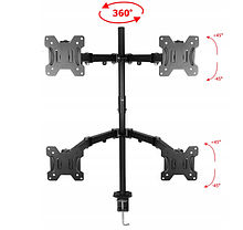 Кронштейн настільний для чотирьох моніторів 10-27" VX-24A, фото 3